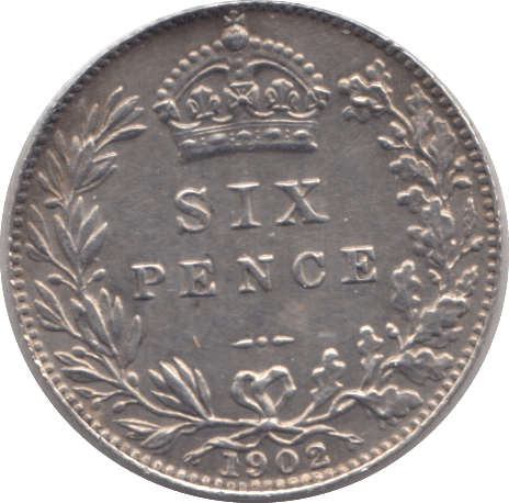 1902 SIXPENCE ( AUNC ) - SIXPENCE - Cambridgeshire Coins