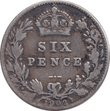 1902 SIXPENCE ( FINE ) - SIXPENCE - Cambridgeshire Coins