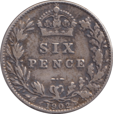 1902 SIXPENCE ( FINE ) - SIXPENCE - Cambridgeshire Coins