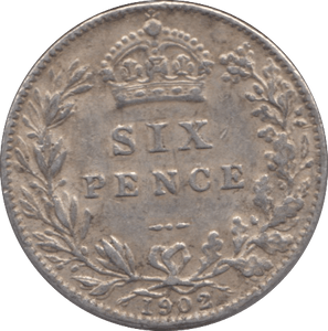 1902 SIXPENCE ( GF ) - SIXPENCE - Cambridgeshire Coins