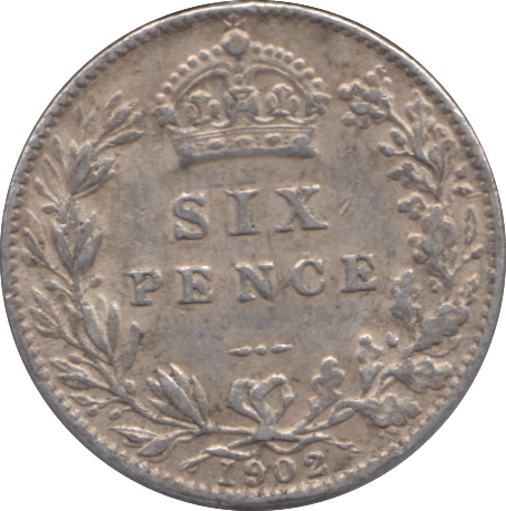 1902 SIXPENCE ( GF ) - SIXPENCE - Cambridgeshire Coins