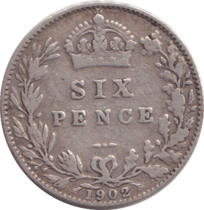 1902 SIXPENCE ( GF ) - SIXPENCE - Cambridgeshire Coins