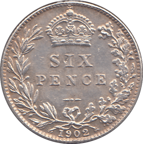1902 SIXPENCE ( GVF ) 1 - SIXPENCE - Cambridgeshire Coins