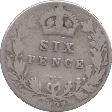1902 SIXPENCE ( NF ) 2 - SIXPENCE - Cambridgeshire Coins