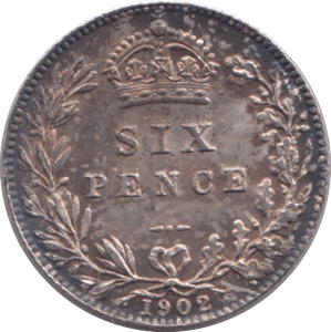 1902 SIXPENCE ( UNC ) 1 - Sixpence - Cambridgeshire Coins