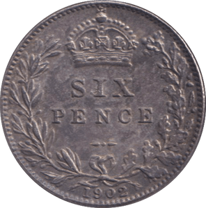 1902 SIXPENCE ( UNC ) - SIXPENCE - Cambridgeshire Coins