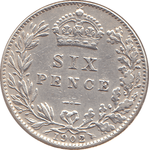 1902 SIXPENCE ( UNC ) - SIXPENCE - Cambridgeshire Coins