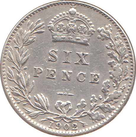 1902 SIXPENCE ( UNC ) - SIXPENCE - Cambridgeshire Coins