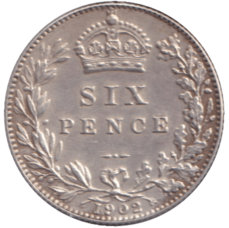 1902 SIXPENCE ( UNC ) - SIXPENCE - Cambridgeshire Coins