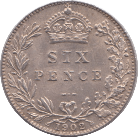 1902 SIXPENCE ( UNC ) - Sixpence - Cambridgeshire Coins