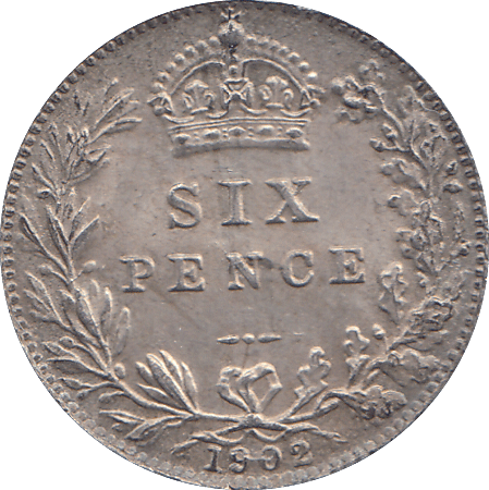 1902 SIXPENCE ( UNC ) - WORLD COINS - Cambridgeshire Coins