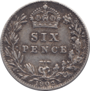 1902 SIXPENCE ( VF ) - Sixpence - Cambridgeshire Coins