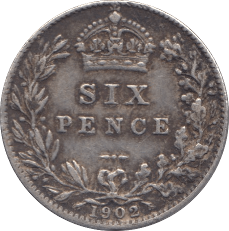 1902 SIXPENCE ( VF ) - Sixpence - Cambridgeshire Coins