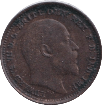 1902 THIRD FARTHING ( AUNC ) - ONE THIRD FARTHING - Cambridgeshire Coins