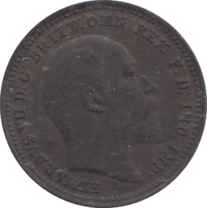 1902 THIRD FARTHING ( GVF ) - ONE THIRD FARTHING - Cambridgeshire Coins