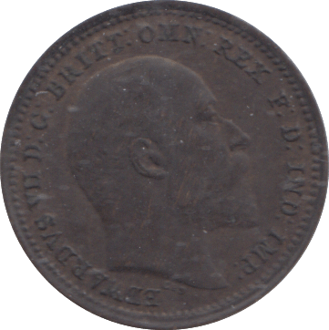 1902 THIRD FARTHING ( GVF ) - ONE THIRD FARTHING - Cambridgeshire Coins