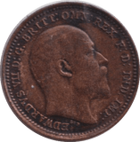 1902 THIRD FARTHING ( VF ) - ONE THIRD FARTHING - Cambridgeshire Coins