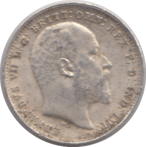 1902 THREE PENCE ( GVF ) - Threepence - Cambridgeshire Coins