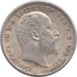 1902 THREE PENCE ( GVF ) - Threepence - Cambridgeshire Coins
