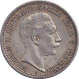 1902 TWO MARK BERLIN - SILVER WORLD COINS - Cambridgeshire Coins