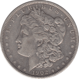 1902 USA SILVER MORGAN DOLLAR PHILADELPHIA - SILVER WORLD COINS - Cambridgeshire Coins