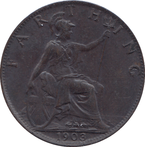 1903 FARTHING ( UNC ) - FARTHING - Cambridgeshire Coins