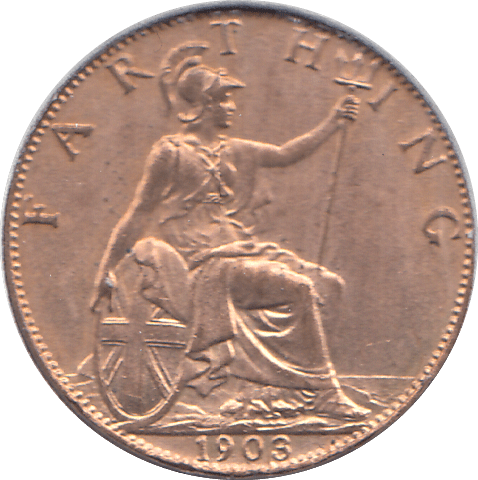 1903 FARTHING ( UNC ) - HALFPENNY - Cambridgeshire Coins