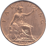 1903 FARTHING ( UNC ) - HALFPENNY - Cambridgeshire Coins