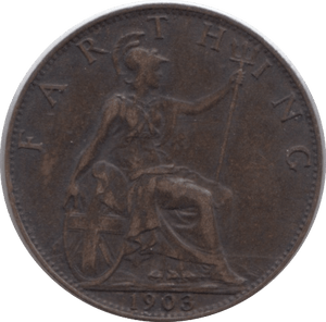 1903 FARTHING ( VF ) - Farthing - Cambridgeshire Coins