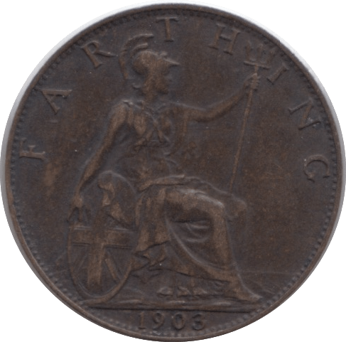 1903 FARTHING ( VF ) - Farthing - Cambridgeshire Coins