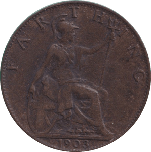 1903 FARTHING ( VF ) - FARTHING - Cambridgeshire Coins