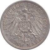 1903 FIVE MARK BERLIN A - SILVER WORLD COINS - Cambridgeshire Coins