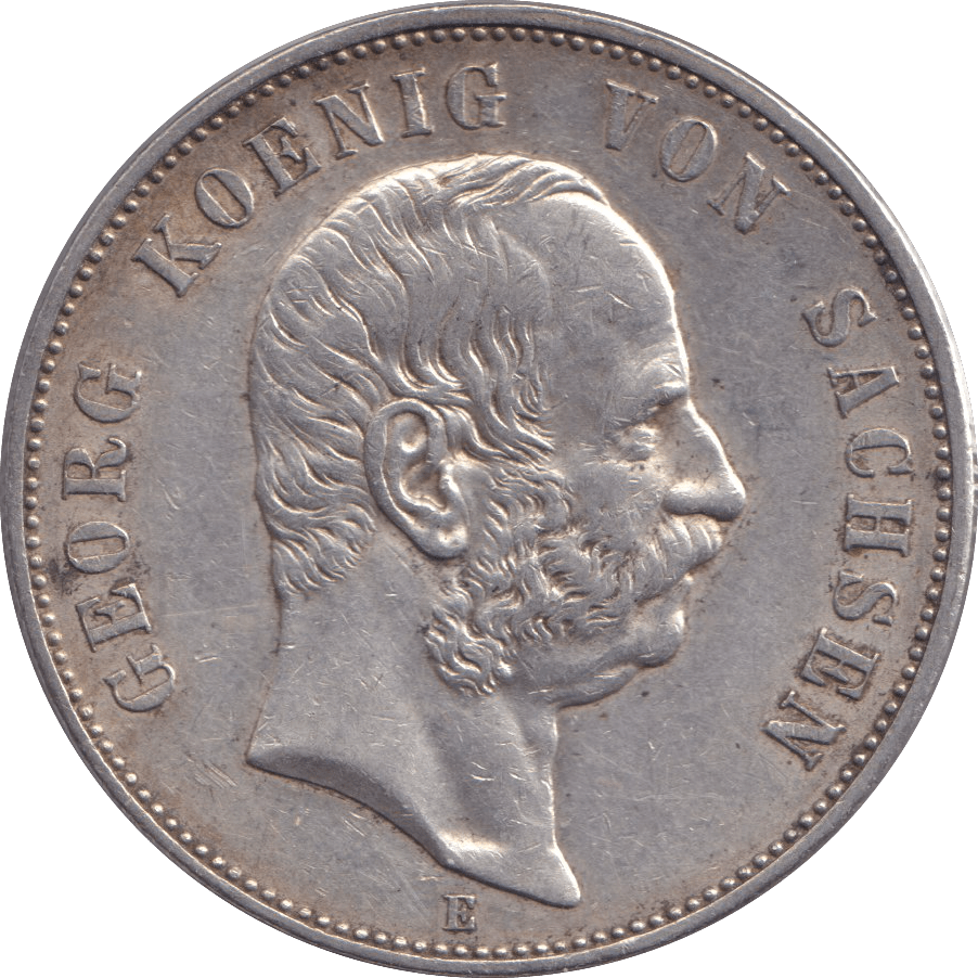 1903 FIVE MARK SAXONY E - SILVER WORLD COINS - Cambridgeshire Coins