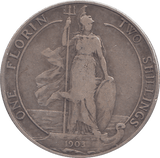 1903 FLORIN ( FINE ) - FLORIN - Cambridgeshire Coins