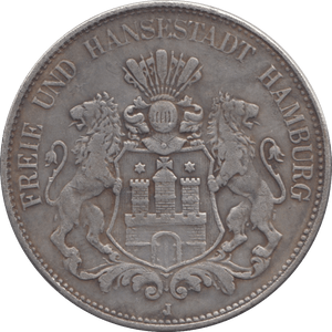 1903 GERMAN STATES SILVER FIVE MARKS - SILVER WORLD COINS - Cambridgeshire Coins