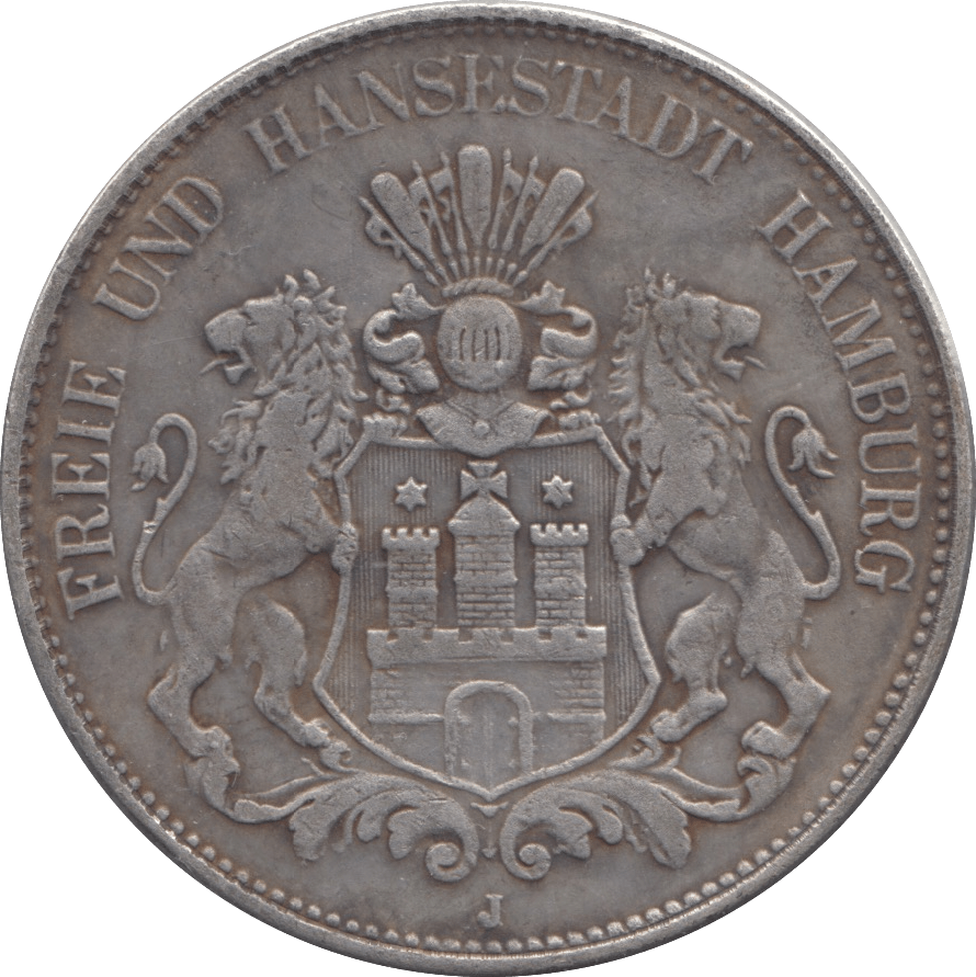 1903 GERMAN STATES SILVER FIVE MARKS - SILVER WORLD COINS - Cambridgeshire Coins