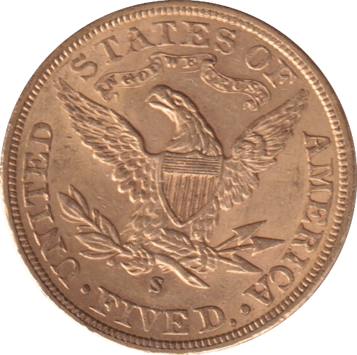 1903 GOLD FIVE DOLLARS USA SAN FRANCISCO MINT - Gold World Coins - Cambridgeshire Coins