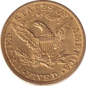 1903 GOLD FIVE DOLLARS USA - Gold World Coins - Cambridgeshire Coins