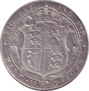 1903 HALFCROWN ( FINE ) - HALFCROWN - Cambridgeshire Coins