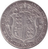 1903 HALFCROWN ( FINE ) - HALFCROWN - Cambridgeshire Coins