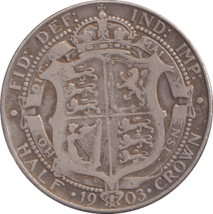 1903 HALFCROWN ( FINE ) - WORLD COINS - Cambridgeshire Coins