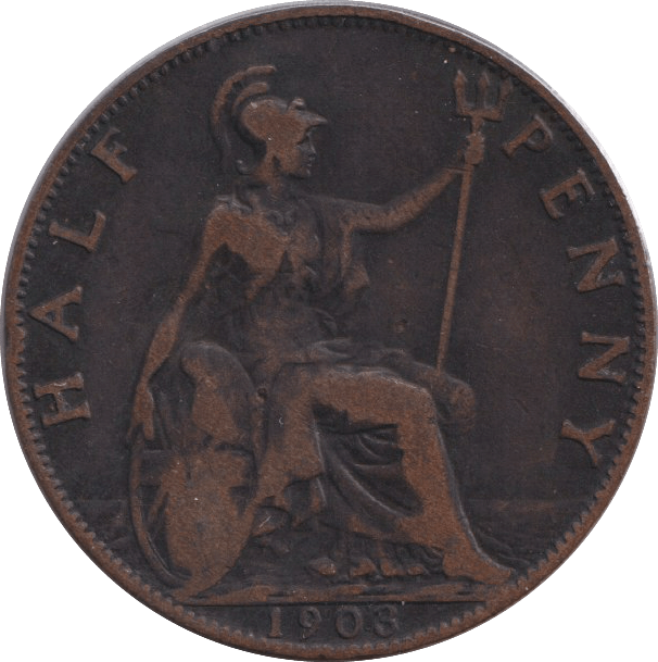 1903 HALFPENNY ( FINE ) - HALFPENNY - Cambridgeshire Coins
