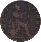 1903 HALFPENNY ( FINE ) - HALFPENNY - Cambridgeshire Coins