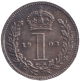 1903 MAUNDY ONE PENNY ( UNC ) - MAUNDY ONE PENNY - Cambridgeshire Coins