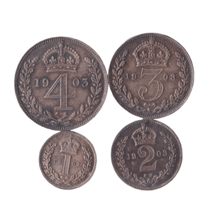 1903 MAUNDY SET EDWARD VII - Maundy Set - Cambridgeshire Coins