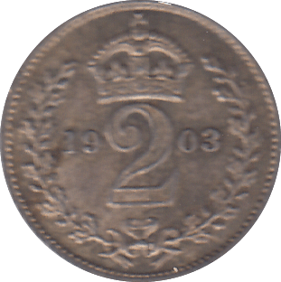 1903 MAUNDY TWOPENCE ( EF ) - MAUNDY TWOPENCE - Cambridgeshire Coins