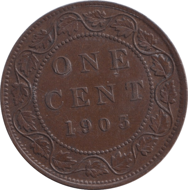 1903 ONE CENT CANADA - WORLD COINS - Cambridgeshire Coins