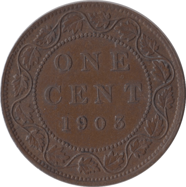1903 ONE CENT CANADA - WORLD COINS - Cambridgeshire Coins
