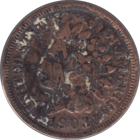 1903 ONE CENT USA - WORLD COINS - Cambridgeshire Coins