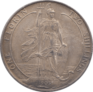1903 ONE FLORIN ( AUNC ) - FLORIN - Cambridgeshire Coins